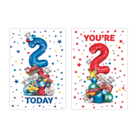 Poppyhill 12 Pack Cards C50 Kids Birthday Age 2