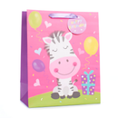 Tiger Feet Gift Bag Zebra Large 6pk