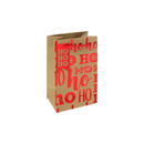 Ho Ho Ho Kraft Gift Bag 3pk