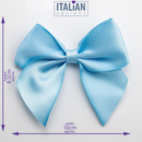 Italian Options 6 Pack Ribbon Bows Pale Blue 10cm