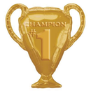 Anagram Foil Balloon Gold Trophy 28"