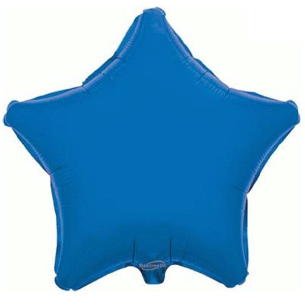 Oaktree Foil Balloon Blue Star 19"