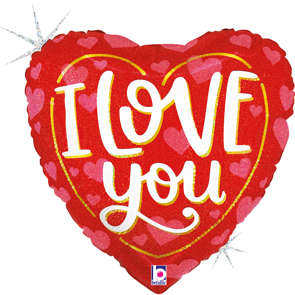 Grabo Classic Hearts 9" Air Fill Foil Balloon