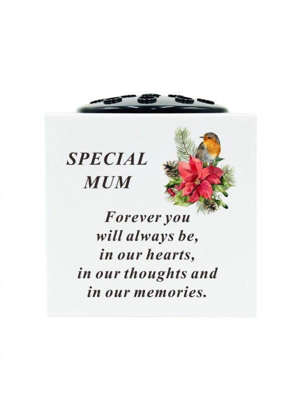 Memorial Rose Bowl Mum 14.5x14.5x14.5cm