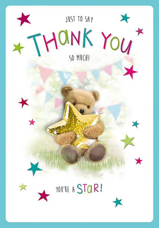 Regal 6 Pack Cards C90 Everyday Thank You Bear