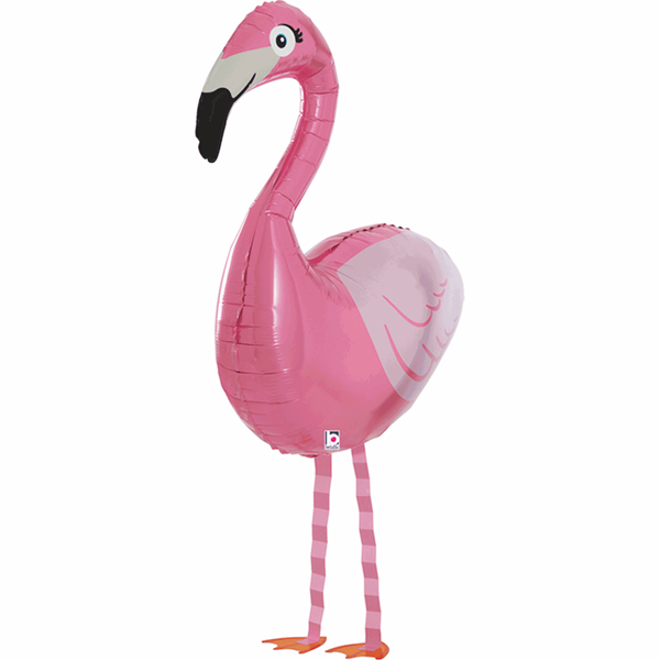 Grabo Foil Balloon Walking Flamingo 39"