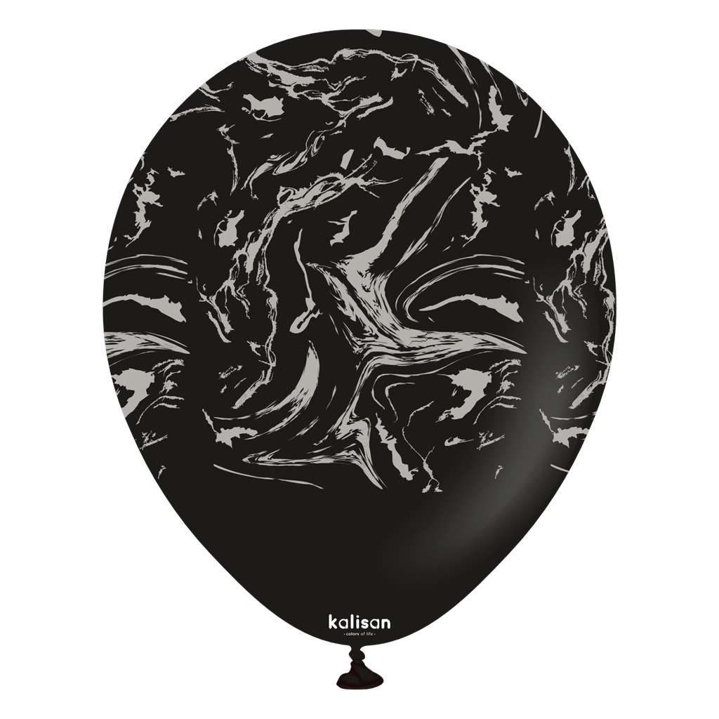 Kalisan Space Nebula Black/Silver 12" Latex 25pk