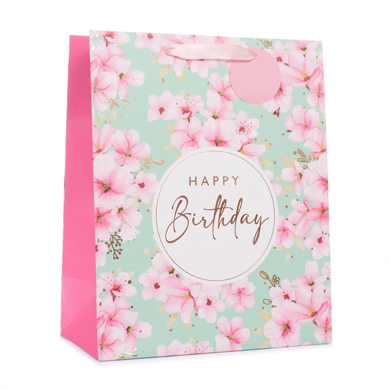 Tiger Feet 6 Pack Gift Bag Cherry Blossom Large