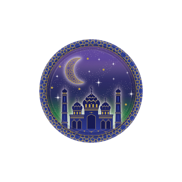 Amscan 8 Pack Platter Eid 18cm