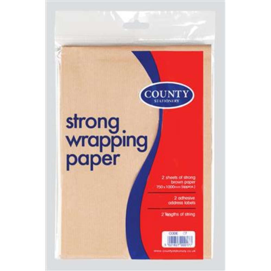 Wrapping Paper Brown 75x100cm 2sht