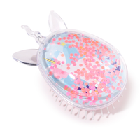 Shaped Glitter Hair Brush Unicorn Magic