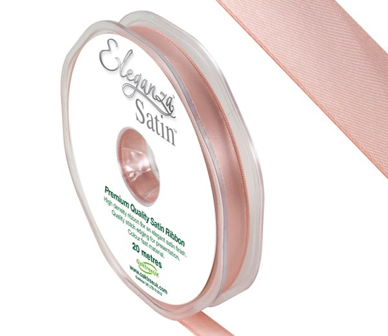 Eleganza Satin Ribbon Rose Gold 10mm x 20m