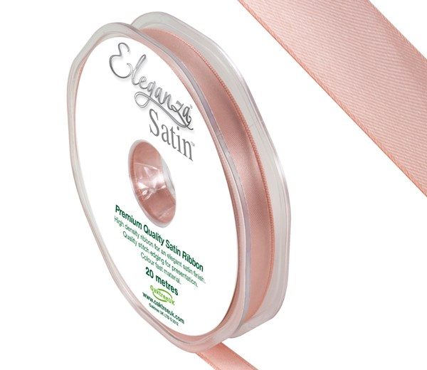 Eleganza Satin Ribbon Rose Gold 10mm x 20m
