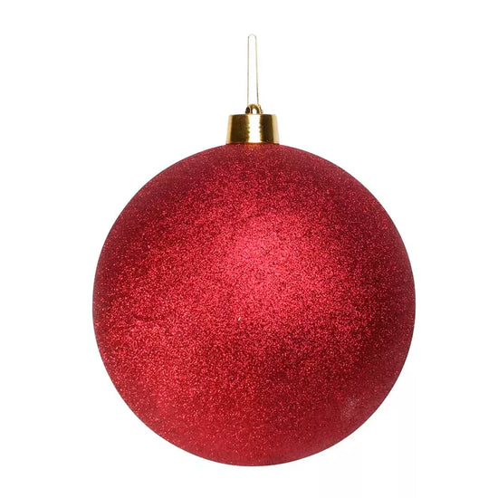 Glitter Shatterproof Bauble Burgundy 30cm