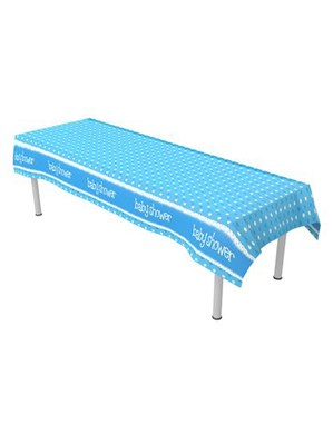 Oaktree Tablecover Blue Baby Shower 137cm x 2.6m