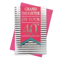 Prelude C75 Birthday Age 40 Granddaughter 6pk