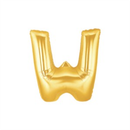 Oaktree Foil Balloon Gold 7" Letter W