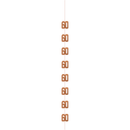 5ft Hanging D cor Age 60 Glitz Rose Gold
