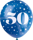 Age 50 12" Latex Balloons 5pk