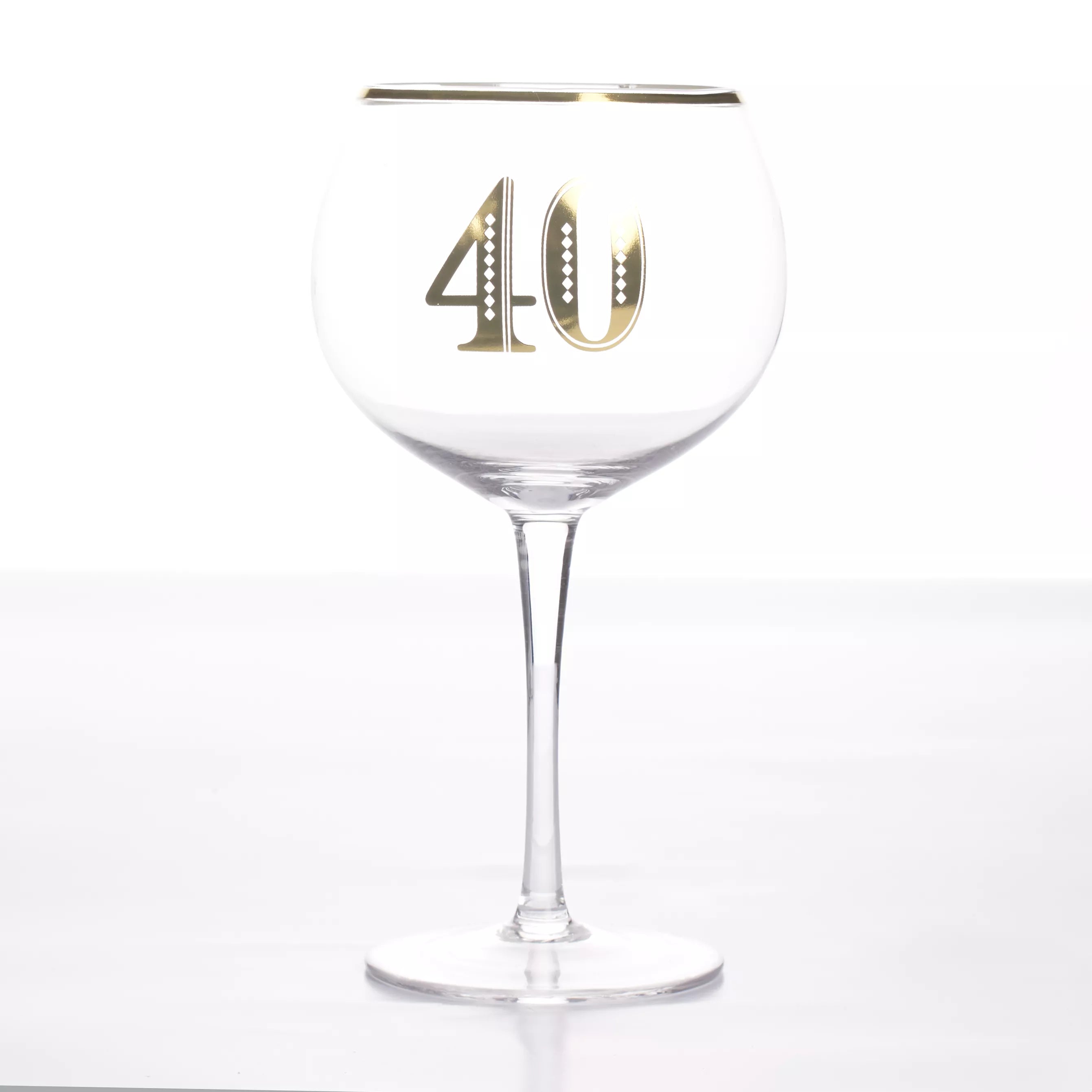 Tiger Feet Art Deco Gin Glass Age 40