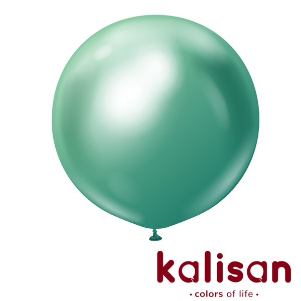 Kalisan Mirror Green 36" Latex Balloons 2pk