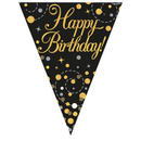Oaktree Bunting Fizz Happy Birthday Black 3.9M