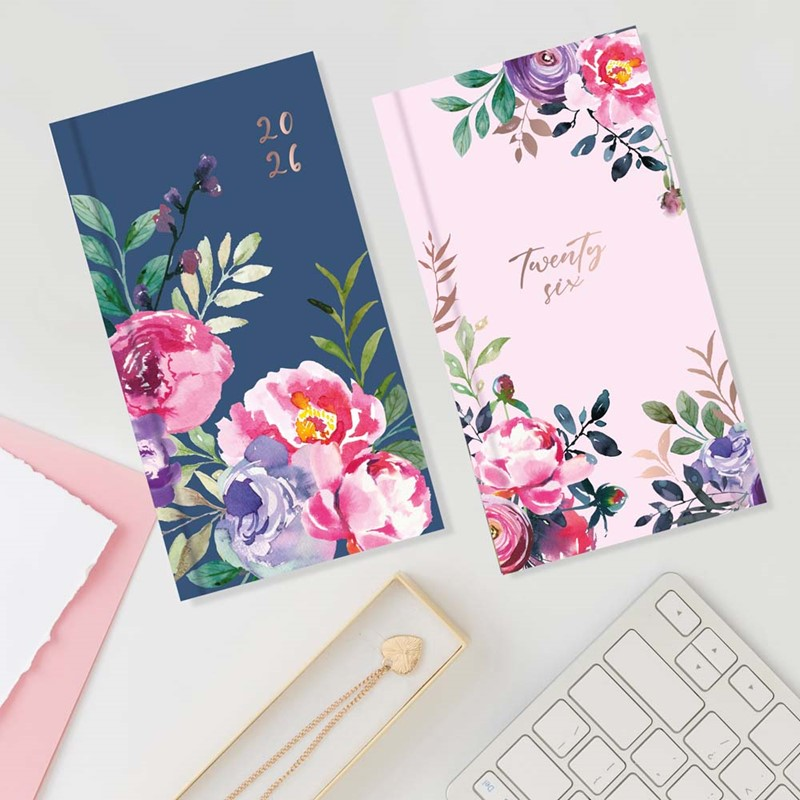 Diary Slim WTV Vintage Floral 2027 18pk