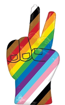 Anagram Foil Balloon LGBTQ Rainbow Peace Sign 33