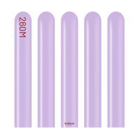 Kalisan latex modeling nozzles in lilac color, 260 Nozzle Up, 100-pack, showing close-up of flexible latex nozzles for crafting.