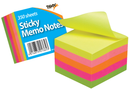 Tiger Stationery 12-pack sticky notes with 350 sheets, featuring colorful A6-sized paper for notes and reminders.