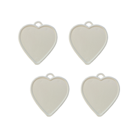 Sear 100 Pack Balloon Weights White Heart 8g