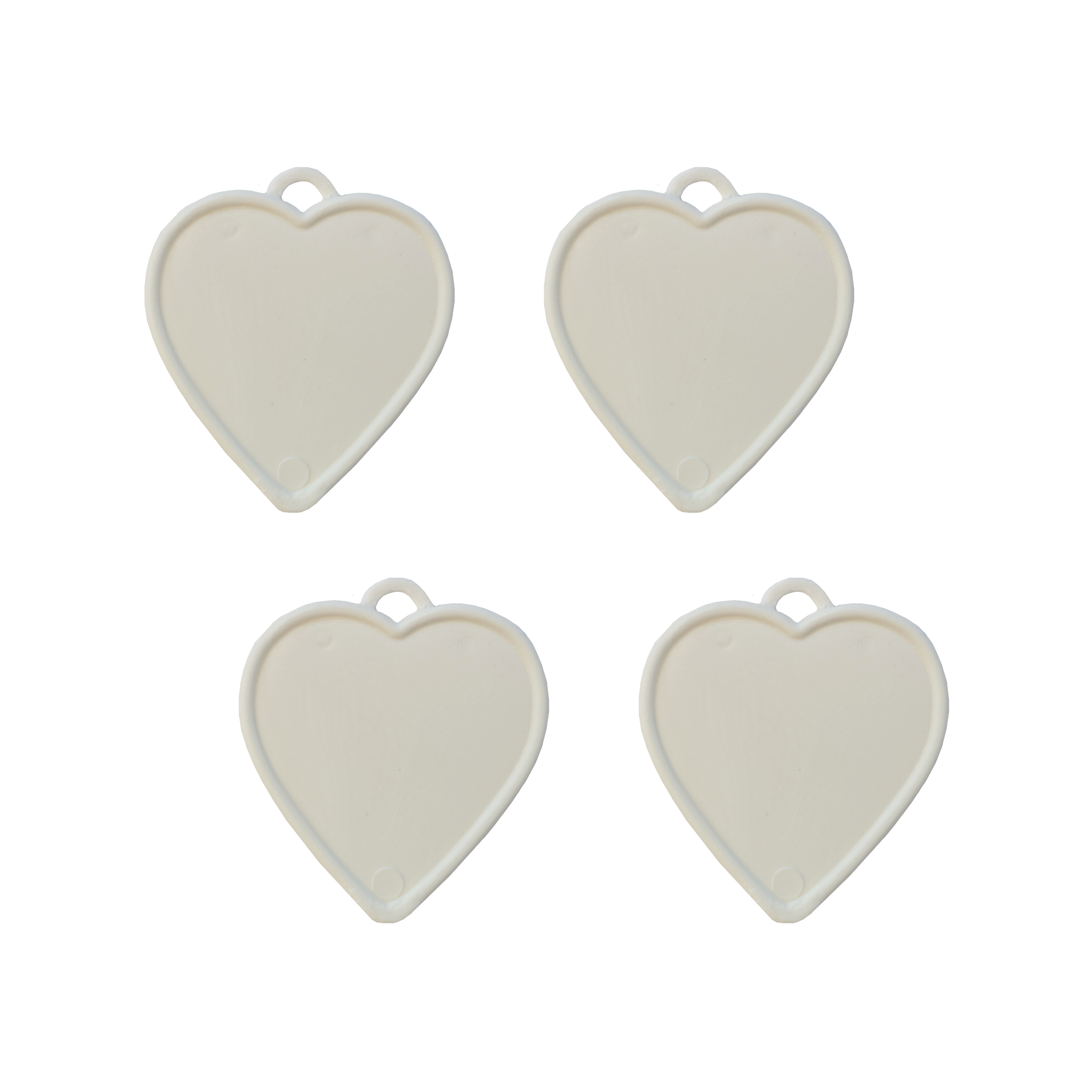 Sear 100 Pack Balloon Weights White Heart 8g