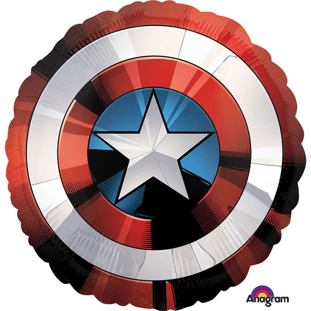 Anagram Captain America Shield 28" Foil Balloon