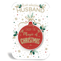 Prelude 6 Pack Cards C75 Christmas Husband Bauble