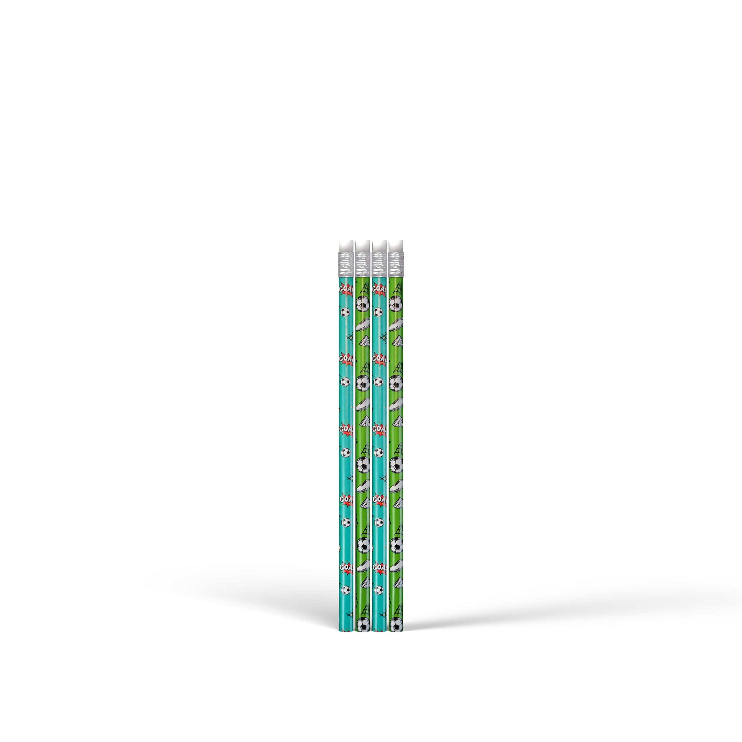 Eurowrap 4 Pack Pencils Football