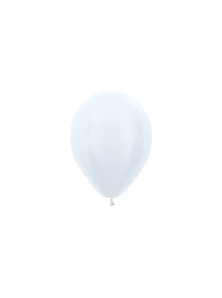 Sempertex Pearl White 5" Latex Balloons 50pk