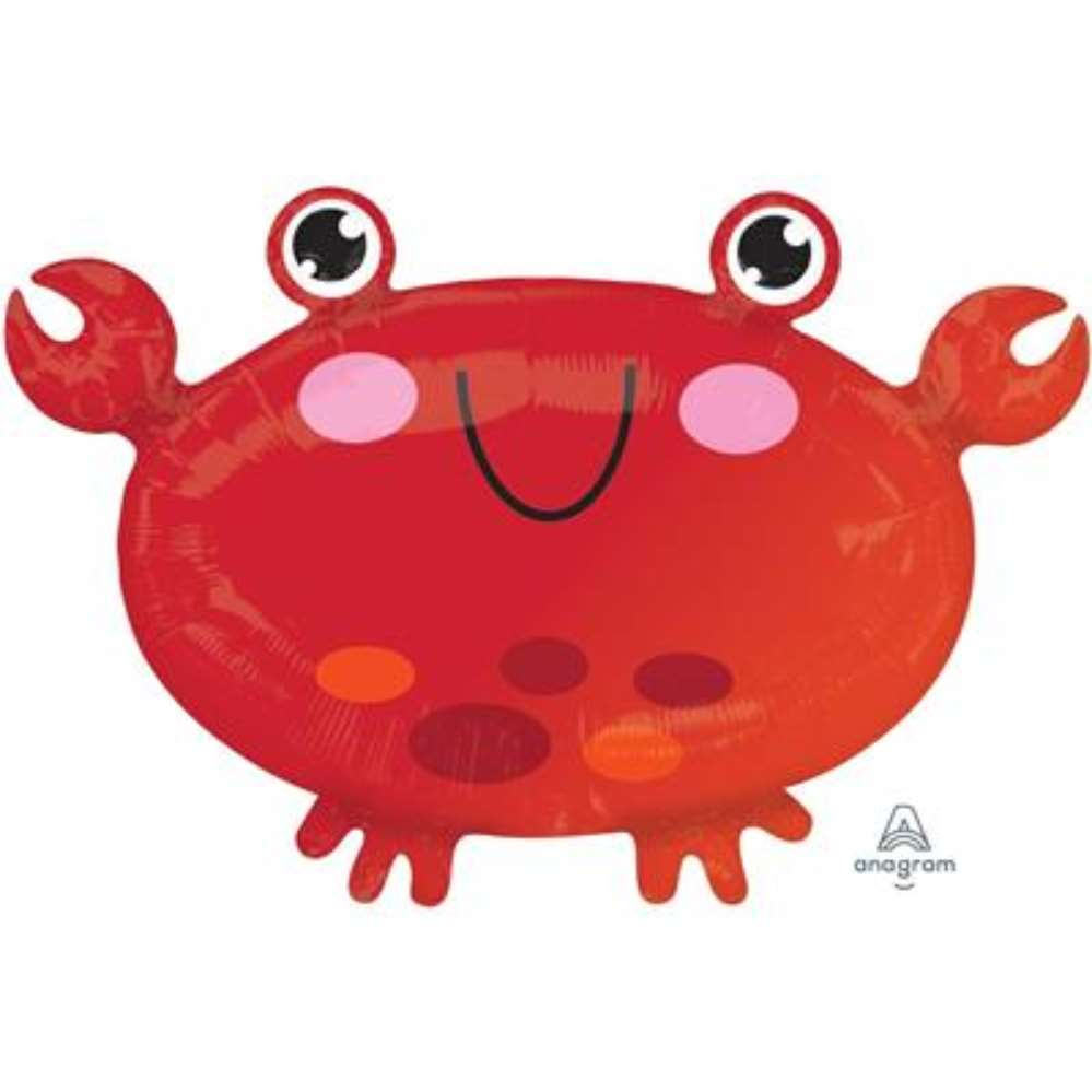 Anagram Foil Balloon Red Crab 22"