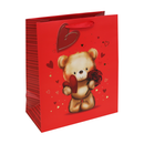 12-pack Eurowrap gift bags featuring cute bear designs, large size, perfect for wrapping presents and gifts.