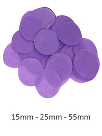 Purple Tissue Confetti 25mm Round 100g