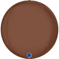Grabo Foil Balloon Satin Chocolate Globe 15"