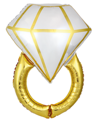 Flexmetal Foil Balloon Ring Gold 36