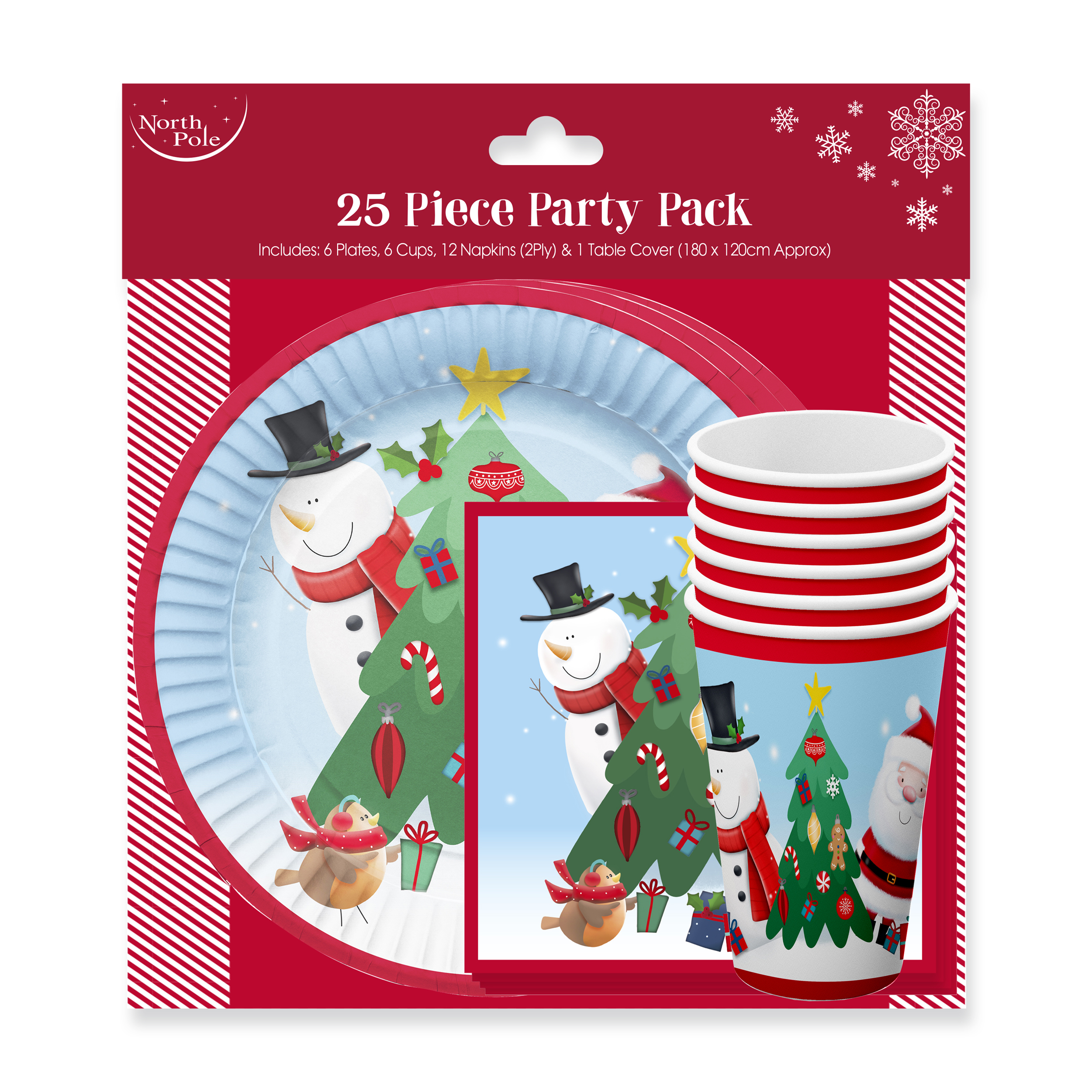 Eurowrap 25pc Party Set Christmas