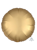 Anagram Foil Balloon Satin Luxe Gold Round 18"