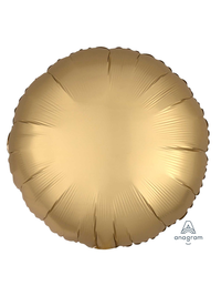 Anagram Foil Balloon Satin Luxe Gold Round 18"