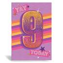 Prelude Pzazzle C50 Birthday Age 9 6pk