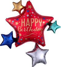 Anagram Satin Star Cluster 35" Foil Balloon