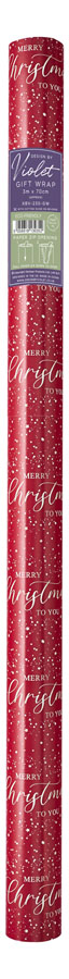Partisan 48 Pack Rollwrap Merry Xmas 3M