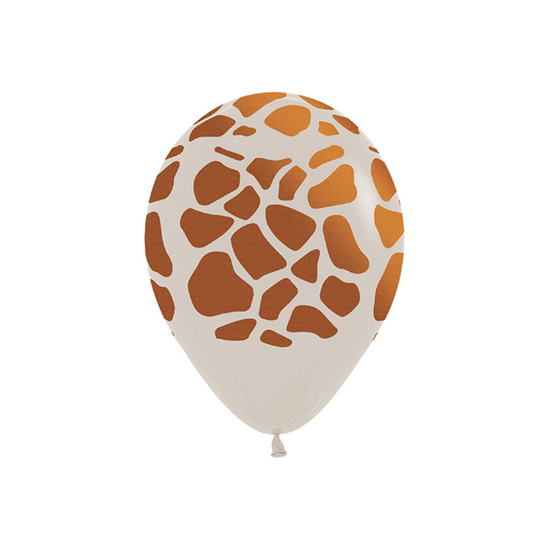 Sempertex Giraffe Print 12" Latex Balloons 25pk