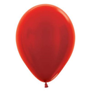 Sempertex Metallic Red 12" Latex Balloons 50pk