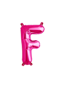 Northstar Foil Balloon Magenta 16" Letter F